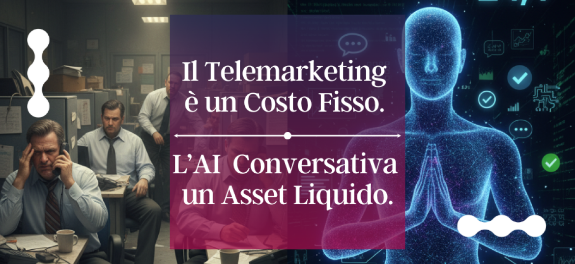 Il Tuo Telemarketing è un Costo Fisso. L'AI Conversazionale è un Asset Liquido.