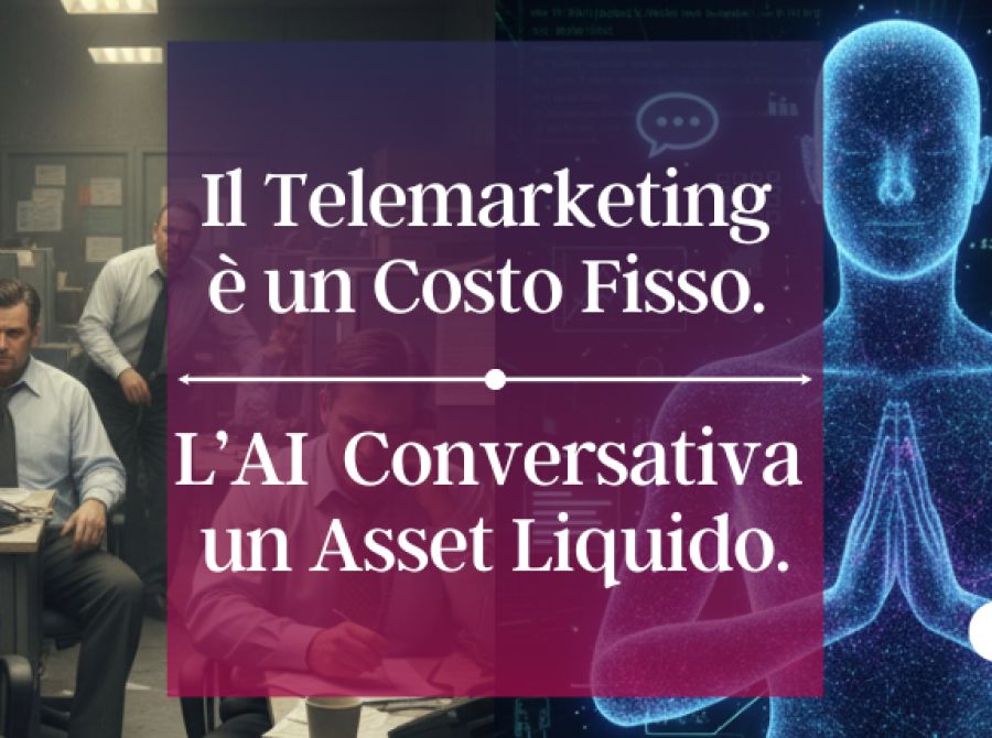 Il Tuo Telemarketing è un Costo Fisso. L'AI Conversazionale è un Asset Liquido.